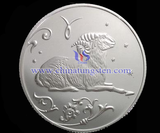 Arise tungsten gold-plated coin