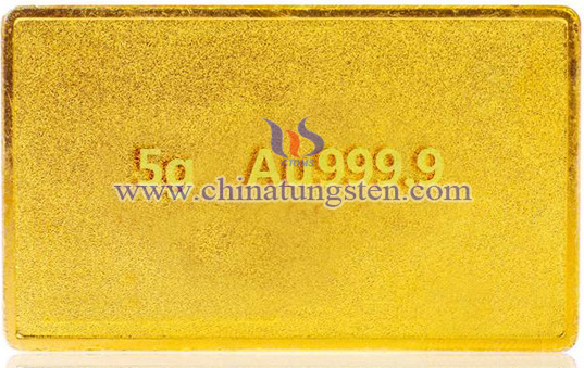 gold-plated tungsten bar for Christmas