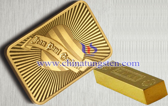 gold-plated tungsten brick for Thanksgiving Day