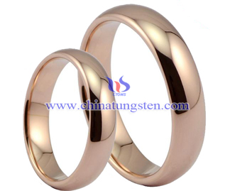 gold-plated tungsten lovers’ rings