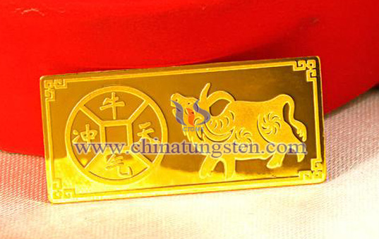 ox tungsten gold-plated bar