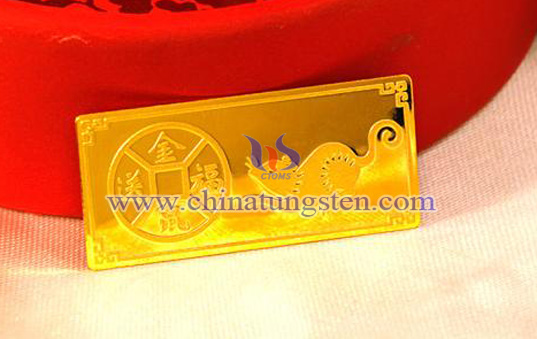 Rat tungsten gold plated bar