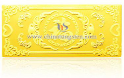 tungsten alloy gold plated bar