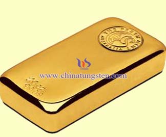 tungsten gold bar for foundation commemoration