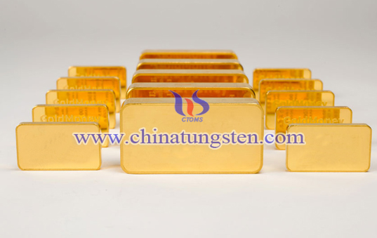 tungsten gold bar for scientific research commendation