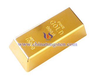 tungsten gold bar for shareholders’ meeting commemoration