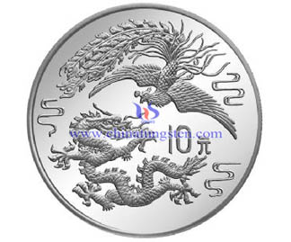 tungsten gold coin for the Belt and Road