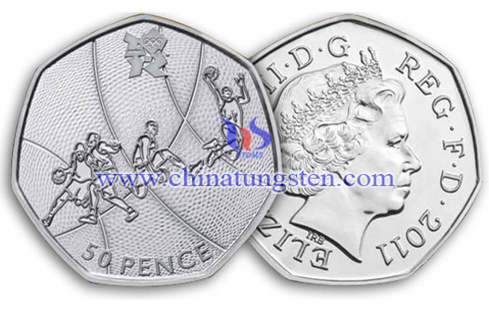 tungsten gold commemorative coin for sports competition