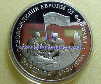 tungsten gold commemorative coin for World War II