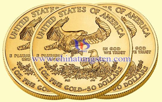 tungsteno moneta commemorativa d'oro per la guerra