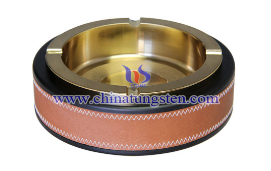 tungsten gold plated ashtray