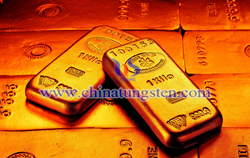 tungsten gold plated bar