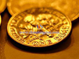 金メッキタングステン合金のコイン
