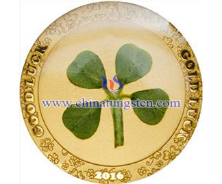 moneta d'oro del tungsteno per la laurea commemorazione