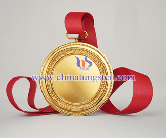 tungsten gold plated medal for Olympics