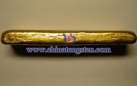 tungsten gold plated paperweight